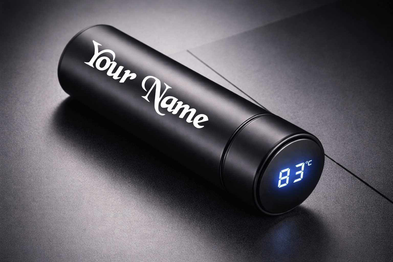 Customized temperature display bottle